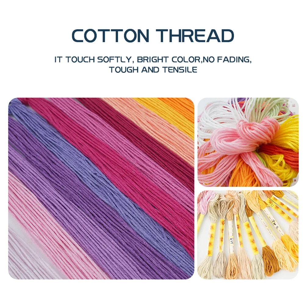 뉴스 프리프린트 크로스 스티치 키트, DMC 실로 스탬 - Cotton Embroidery Thread Skeins 리뷰 및 가격