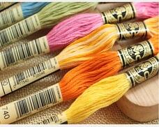 원룸 프렌치 DMC 자수실--447개 오래된 색상 +  - Cotton Embroidery Thread Skeins 리뷰 및 가격