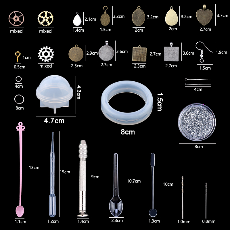혼합 스타일 쥬얼리 에폭시 수지 금형 세트 실리콘 금형 - Silicone Epoxy Resin Molds Set 리뷰 및 가격