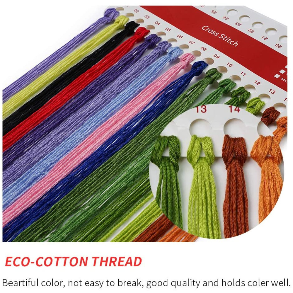풍경 반 고흐 DIY 크로스 스티치 자수 11CT 키트 - Cotton Embroidery Thread Skeins 리뷰 및 가격